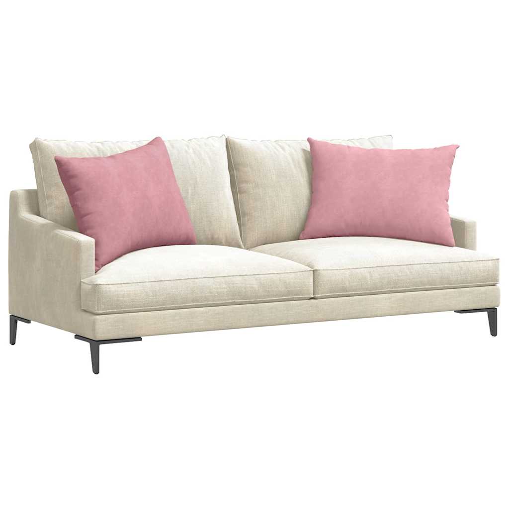 vidaXL Poduszki na sofę 2 pcs Różowy 70 x 50 cm Tkanina sztruksowa