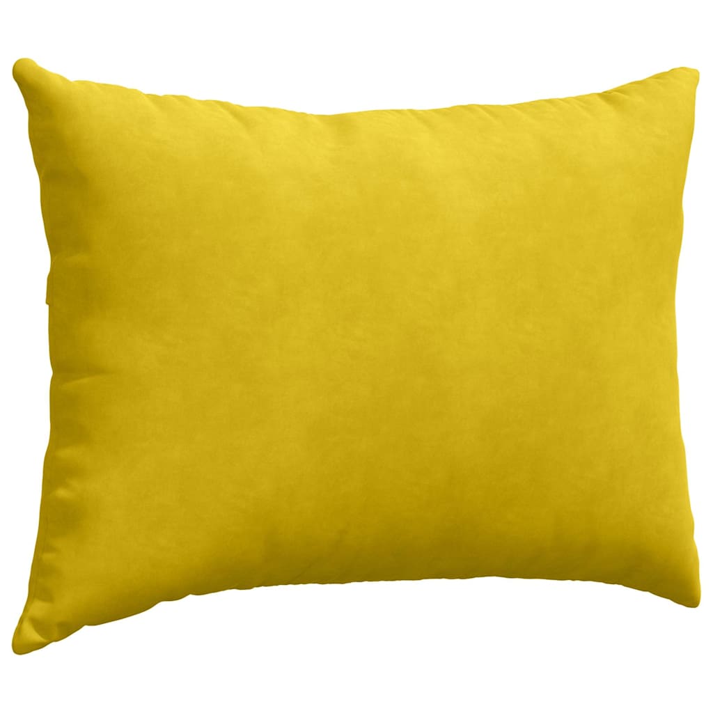 vidaXL Poduszki na sofę 2 pcs Żółty 70 x 50 cm Tkanina sztruksowa