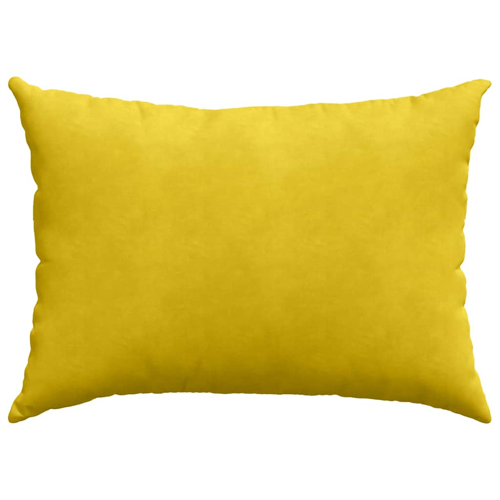 vidaXL Poduszki na sofę 2 pcs Żółty 70 x 50 cm Tkanina sztruksowa