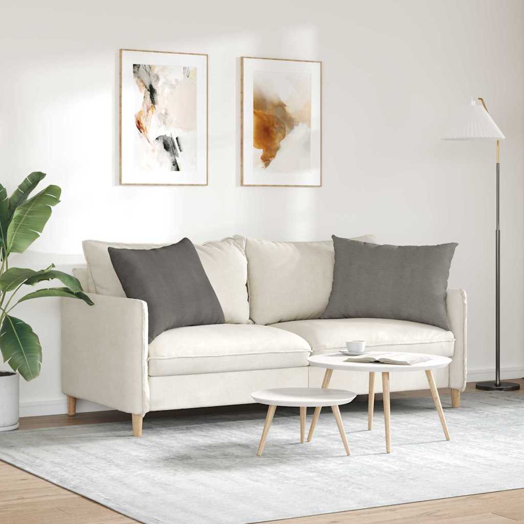 vidaXL Poduszki na sofę 2 pcs Jasnoszary 70 x 50 cm Tkanina sztruksowa