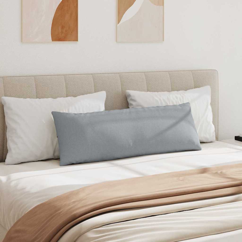 vidaXL Poduszki na sofę 2 pcs Jasnoszary 120 x 40 cm tkanina