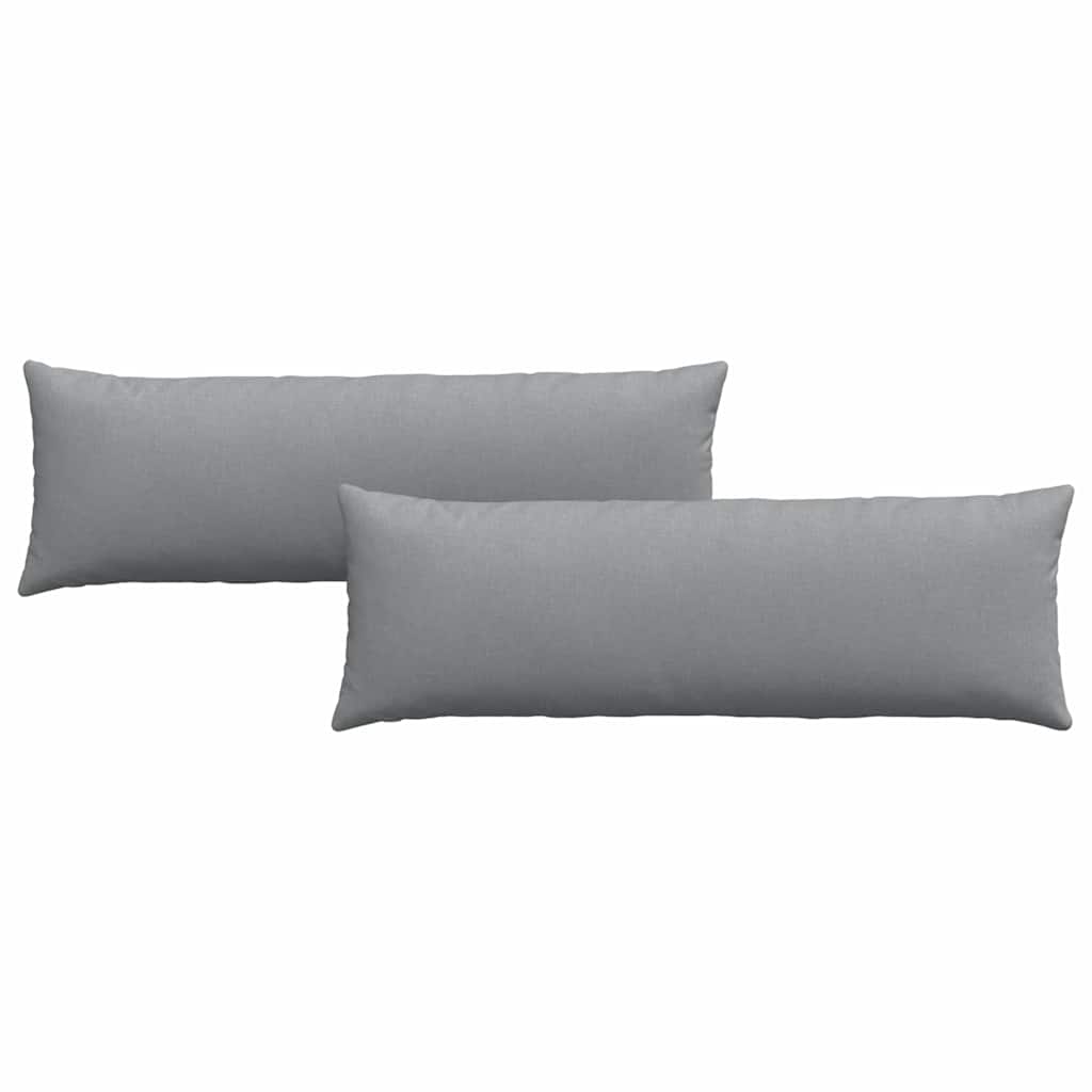 vidaXL Poduszki na sofę 2 pcs Jasnoszary 120 x 40 cm tkanina