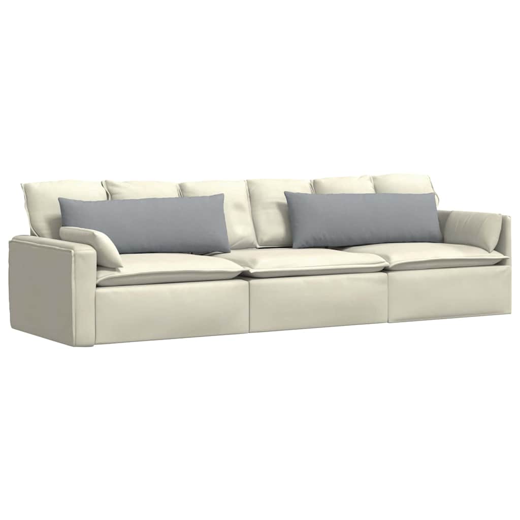 vidaXL Poduszki na sofę 2 pcs Jasnoszary 120 x 40 cm tkanina