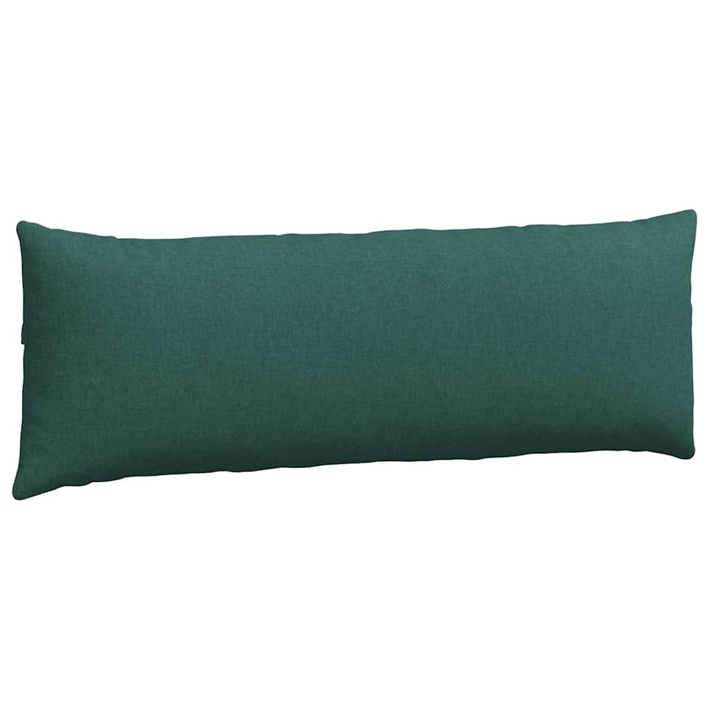 vidaXL Poduszki na sofę 2 pcs Ciemna zieleń 120 x 40 cm tkanina