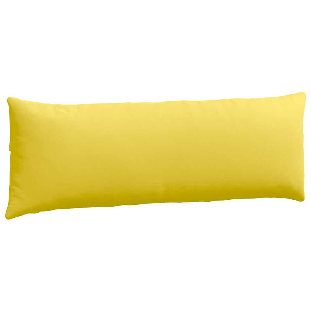 vidaXL Poduszki na sofę 2 pcs Jasnożółty 120 x 40 cm tkanina