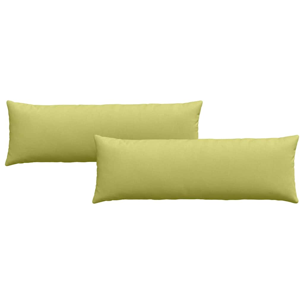vidaXL Poduszki na sofę 2 pcs Jasnozielony 120 x 40 cm tkanina