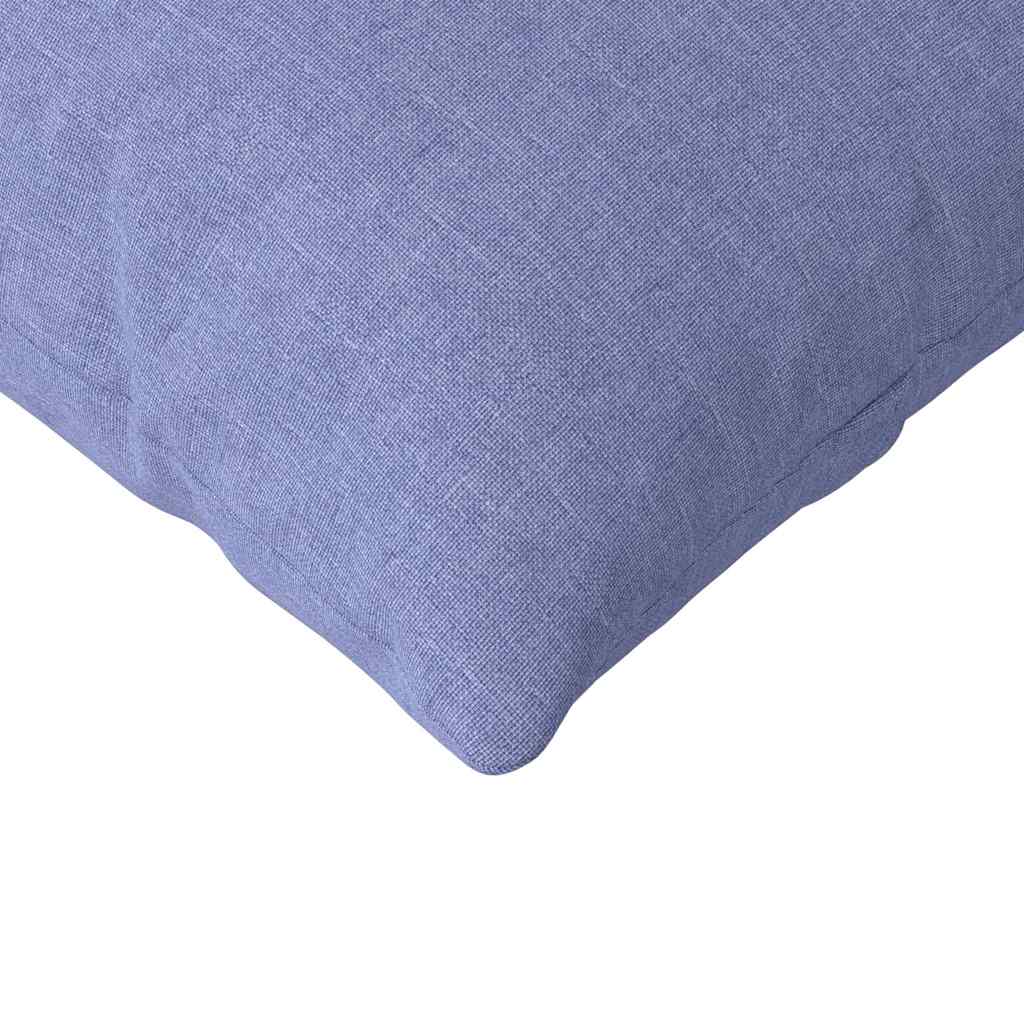 vidaXL Poduszki na sofę 2 pcs Niebieski dżins 120 x 40 cm tkanina