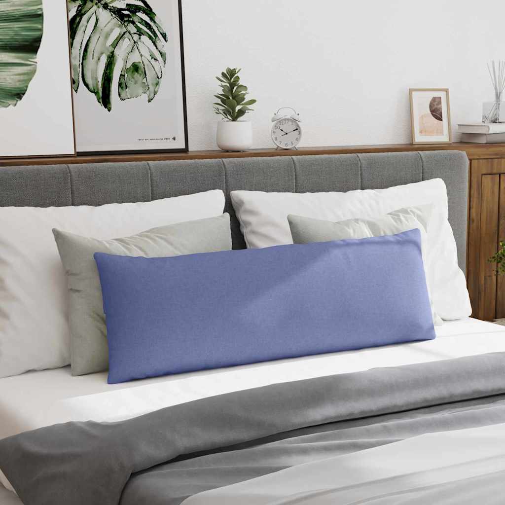vidaXL Poduszki na sofę 2 pcs Niebieski dżins 120 x 40 cm tkanina
