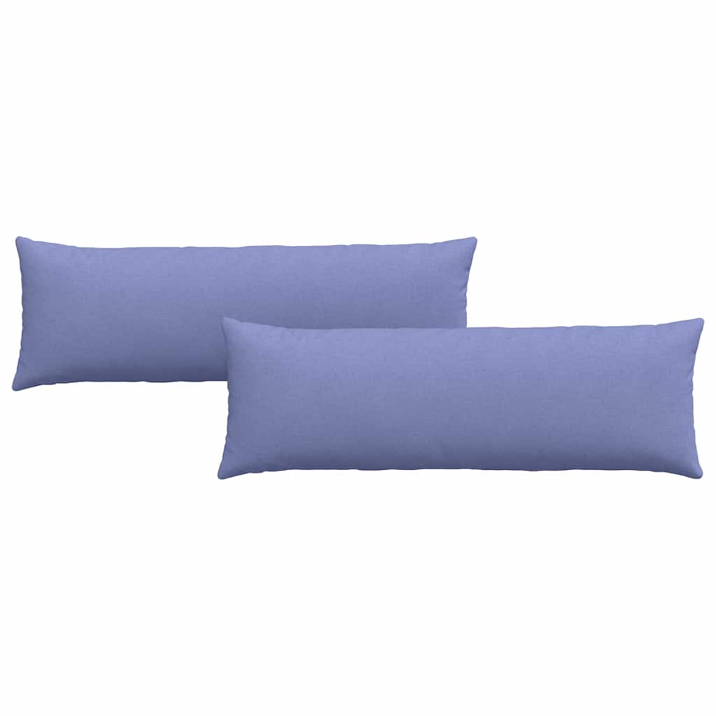 vidaXL Poduszki na sofę 2 pcs Niebieski dżins 120 x 40 cm tkanina