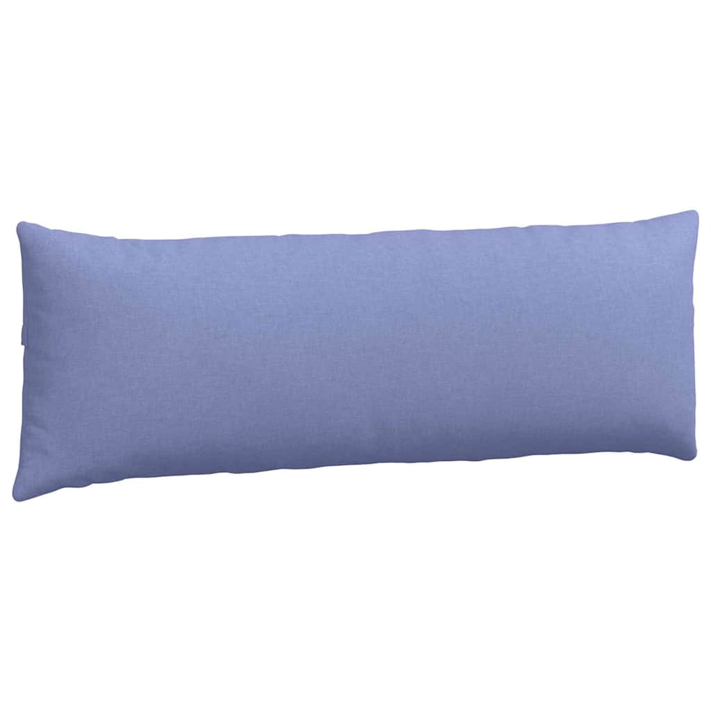 vidaXL Poduszki na sofę 2 pcs Niebieski dżins 120 x 40 cm tkanina