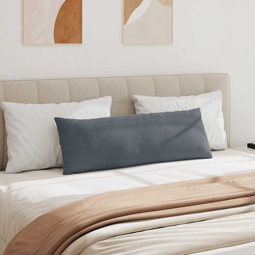 vidaXL Poduszki na sofę 2 pcs Ciemnoszary 120 x 40 cm