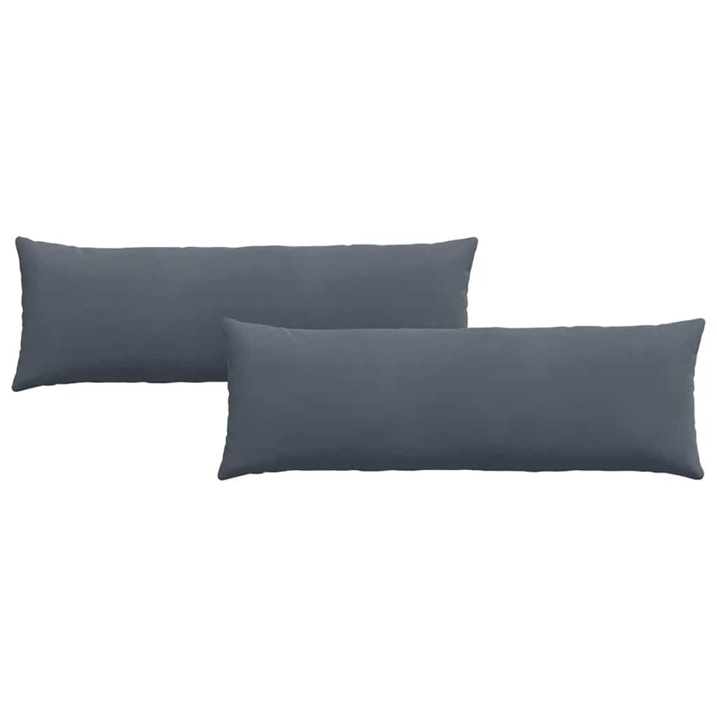 vidaXL Poduszki na sofę 2 pcs Ciemnoszary 120 x 40 cm