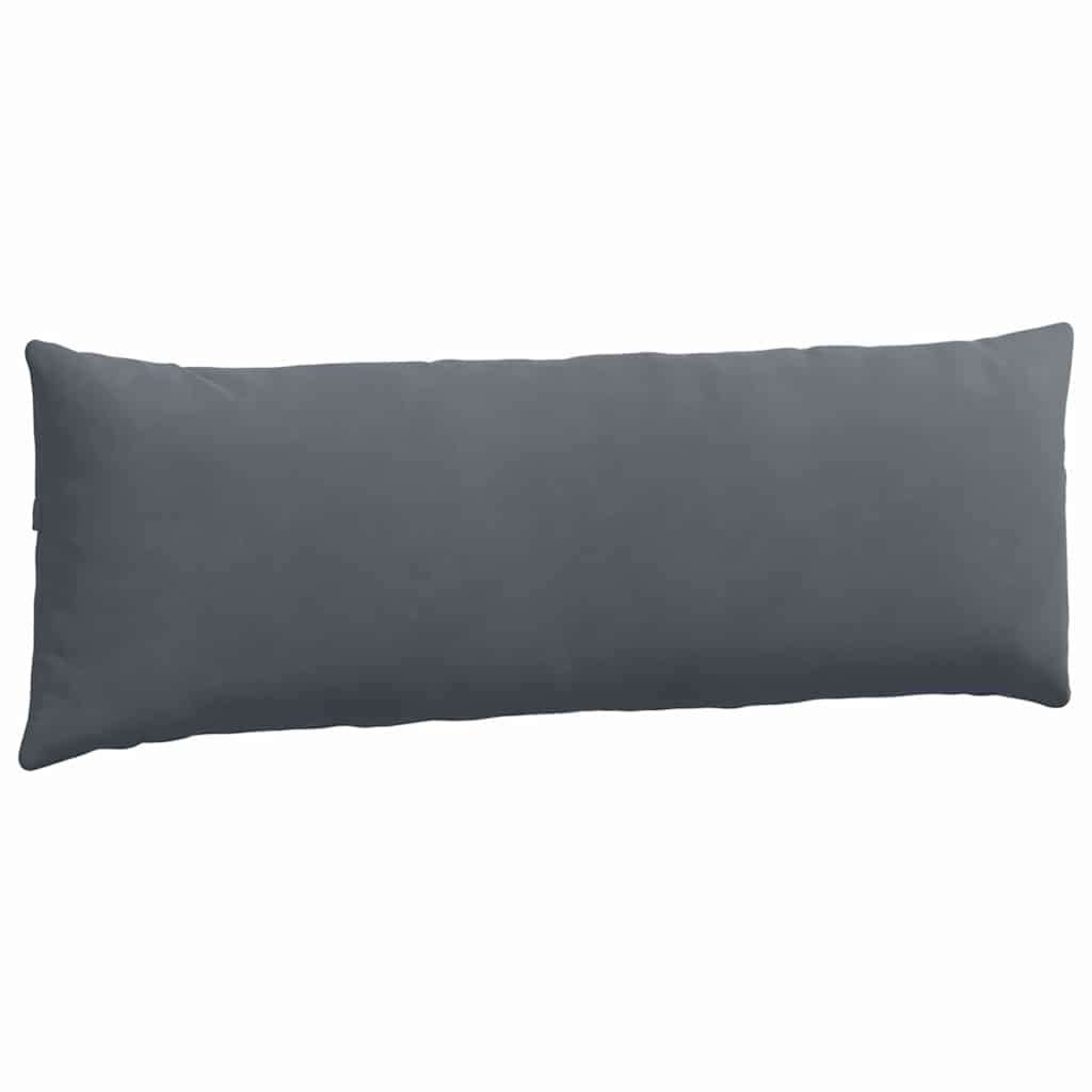 vidaXL Poduszki na sofę 2 pcs Ciemnoszary 120 x 40 cm