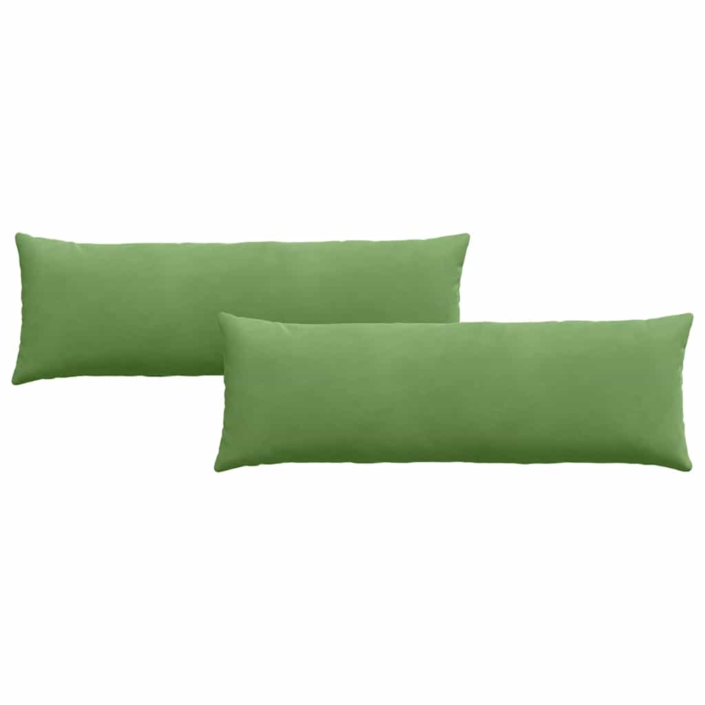 vidaXL Poduszki na sofę 2 pcs jasnozielony 120 x 40 cm