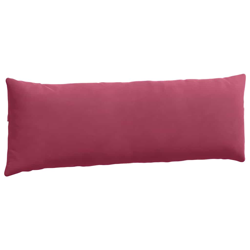 vidaXL Poduszki na sofę 2 pcs Czerwone wino 120 x 40 cm