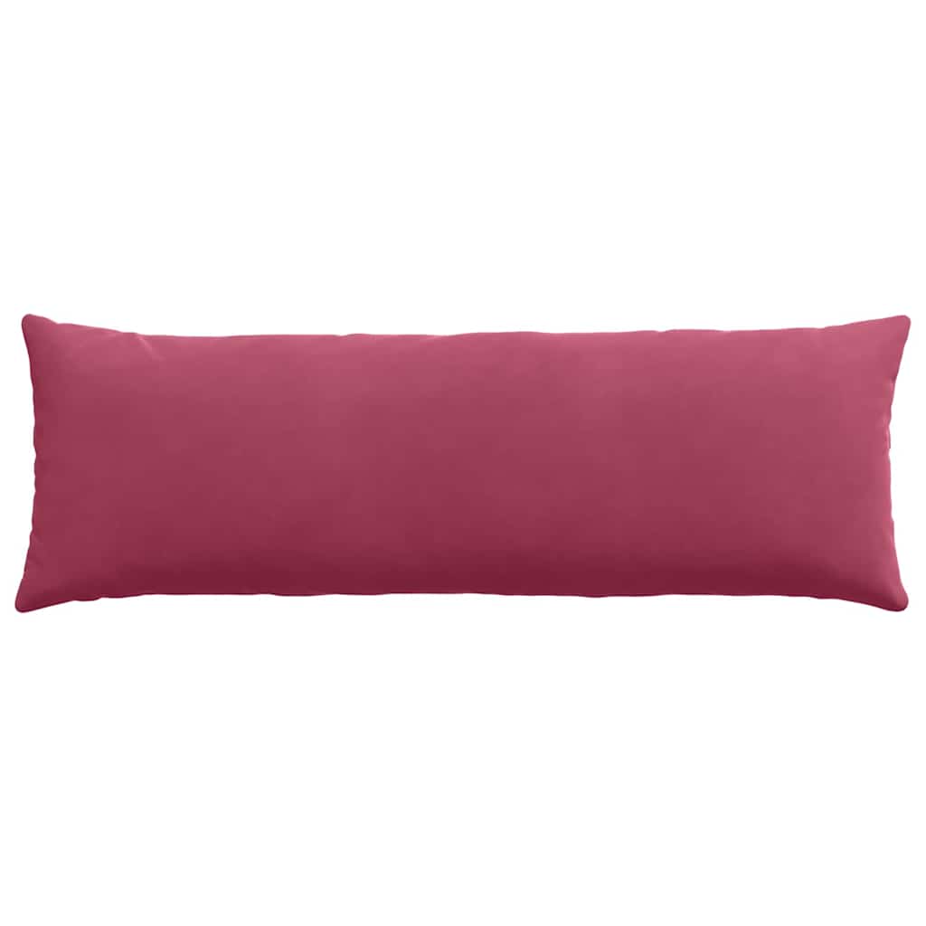 vidaXL Poduszki na sofę 2 pcs Czerwone wino 120 x 40 cm