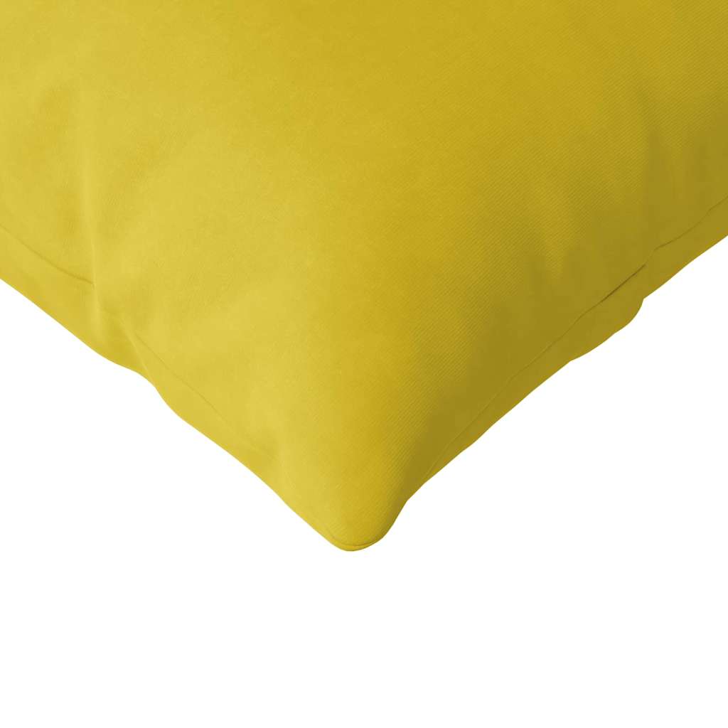 vidaXL Poduszki na sofę 2 pcs Żółty 120 x 40 cm Tkanina sztruksowa