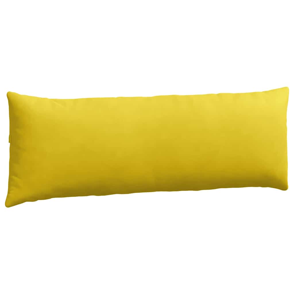 vidaXL Poduszki na sofę 2 pcs Żółty 120 x 40 cm Tkanina sztruksowa