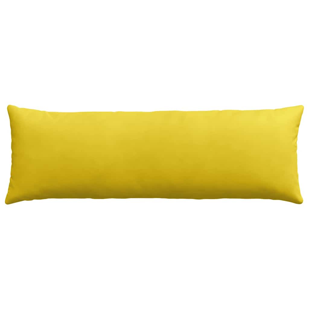 vidaXL Poduszki na sofę 2 pcs Żółty 120 x 40 cm Tkanina sztruksowa