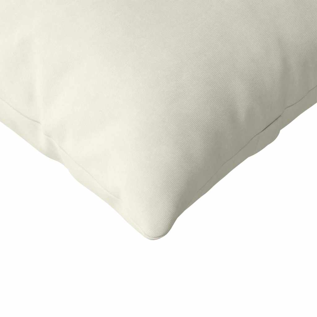 vidaXL Poduszki na sofę 2 pcs Kremowy 120 x 40 cm Tkanina sztruksowa