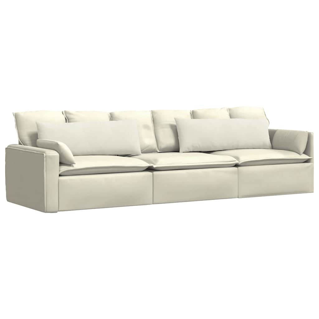 vidaXL Poduszki na sofę 2 pcs Kremowy 120 x 40 cm Tkanina sztruksowa