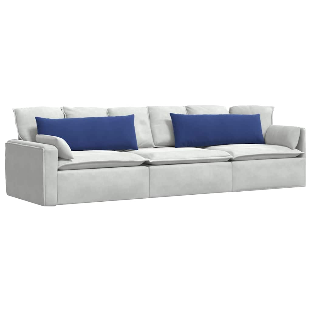 vidaXL Poduszki na sofę 2 pcs Niebieski policyjny 120 x 40 cm