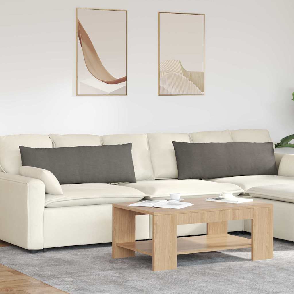 vidaXL Poduszki na sofę 2 pcs Jasnoszary 120 x 40 cm
