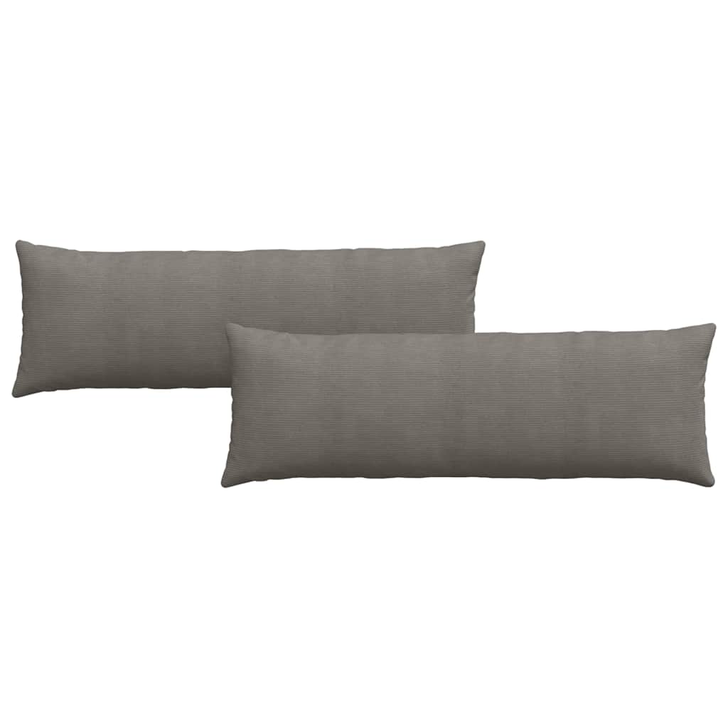vidaXL Poduszki na sofę 2 pcs Jasnoszary 120 x 40 cm