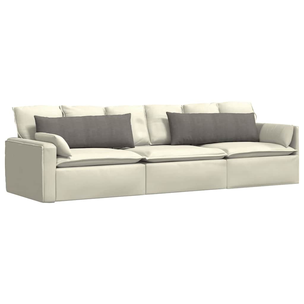 vidaXL Poduszki na sofę 2 pcs Jasnoszary 120 x 40 cm
