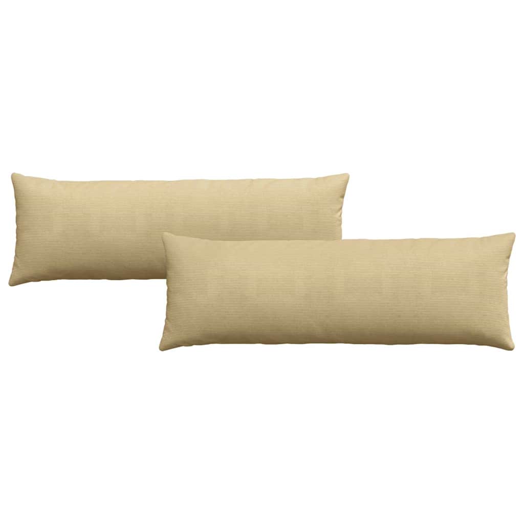 vidaXL Poduszki na sofę 2 pcs Szary zielony 120 x 40 cm