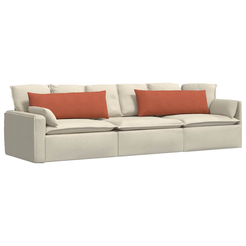 vidaXL Poduszki na sofę 2 pcs Czerwono-pomarańczowy 120 x 40 cm