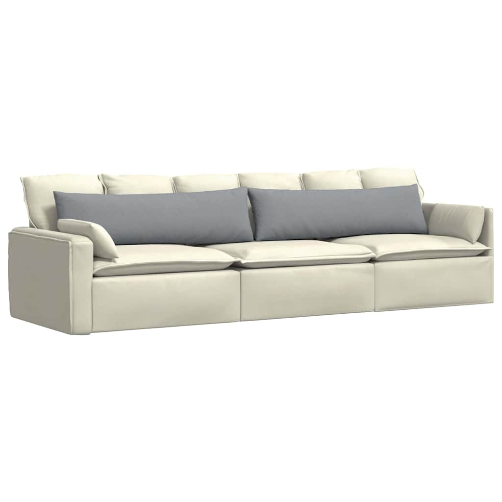 vidaXL Poduszki na sofę 2 pcs Jasnoszary 145 x 40 cm tkanina