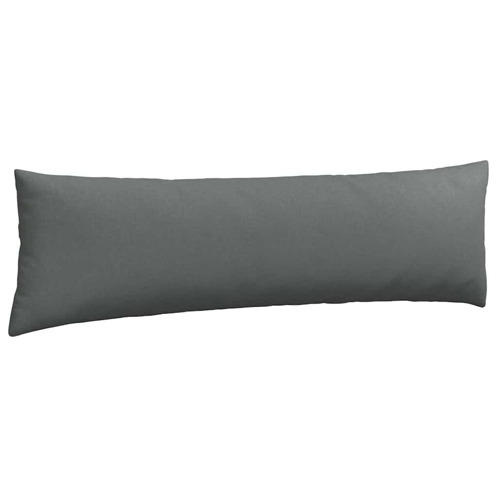 vidaXL Poduszki na sofę 2 pcs Ciemnoszary 145 x 40 cm tkanina