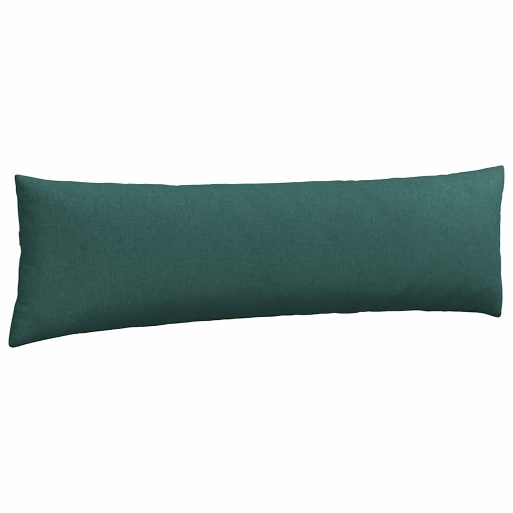 vidaXL Poduszki na sofę 2 pcs Ciemna zieleń 145 x 40 cm tkanina