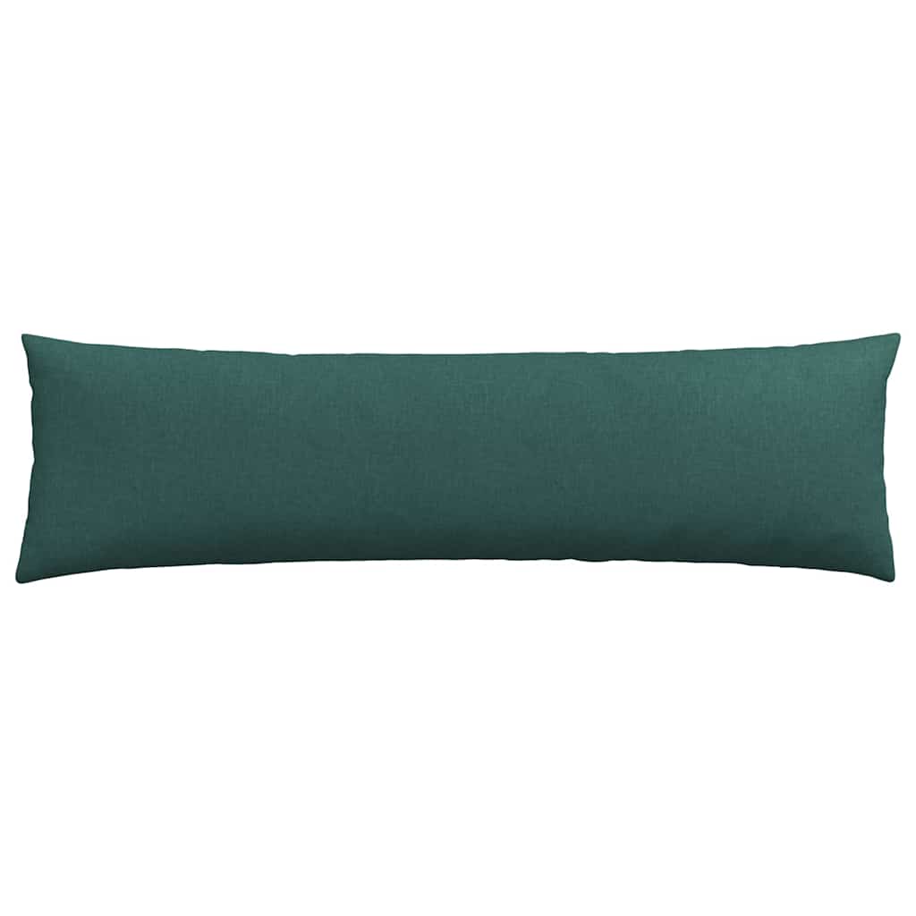 vidaXL Poduszki na sofę 2 pcs Ciemna zieleń 145 x 40 cm tkanina