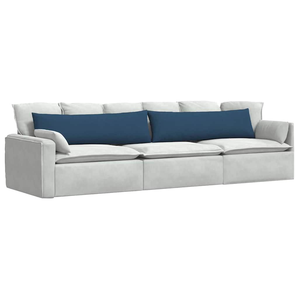 vidaXL Poduszki na sofę 2 pcs Niebieski 145 x 40 cm tkanina