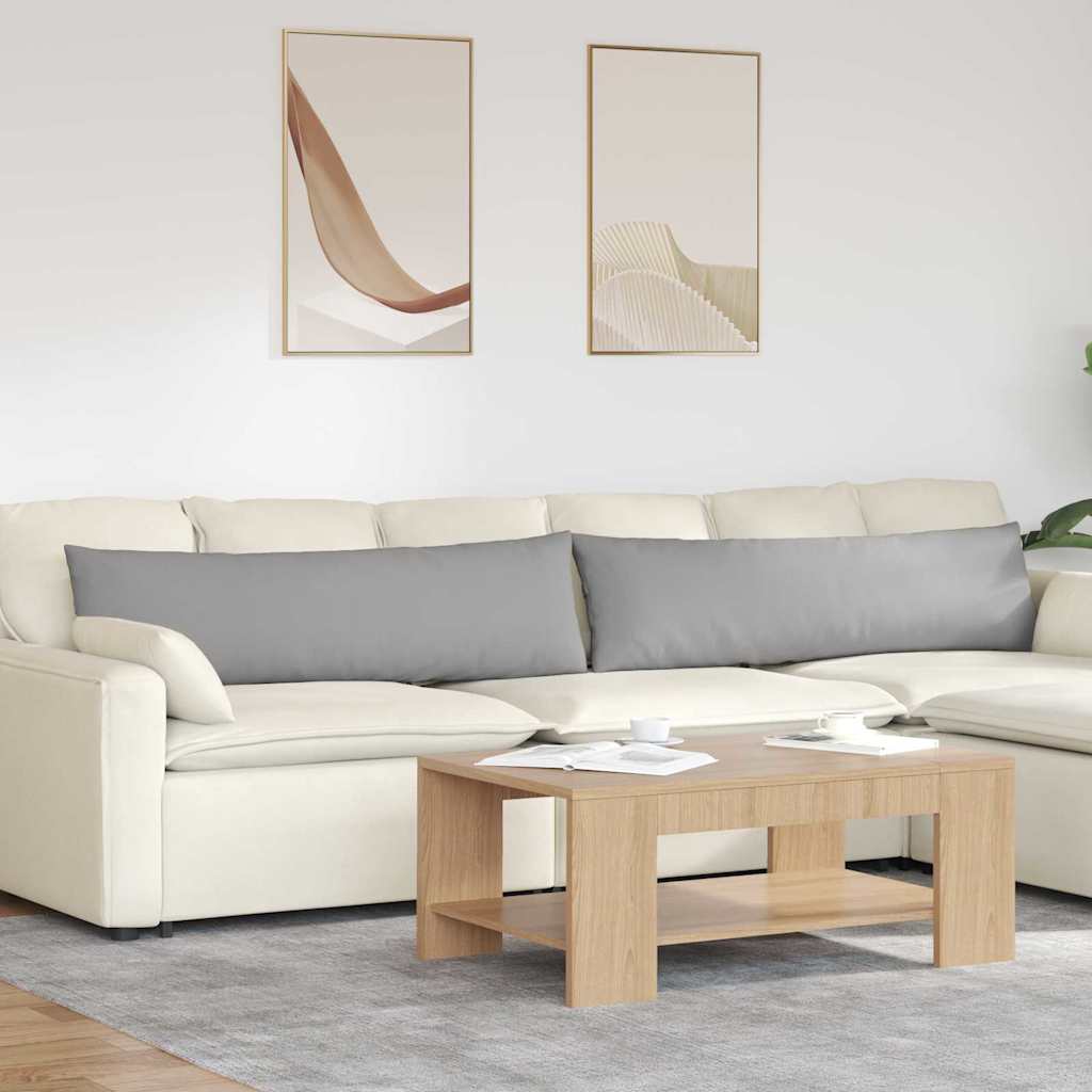 vidaXL Poduszki na sofę 2 pcs Szary chmur 145 x 40 cm tkanina