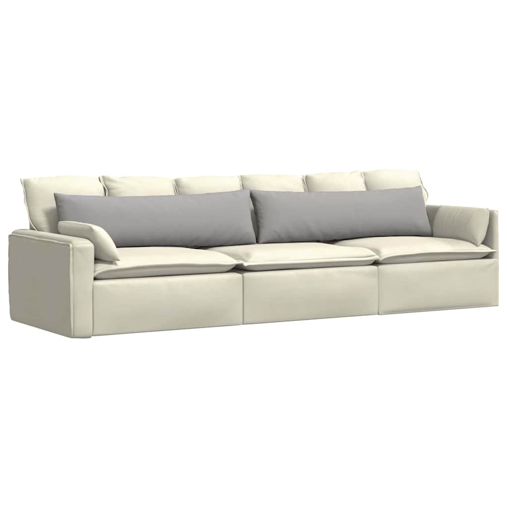 vidaXL Poduszki na sofę 2 pcs Szary chmur 145 x 40 cm tkanina