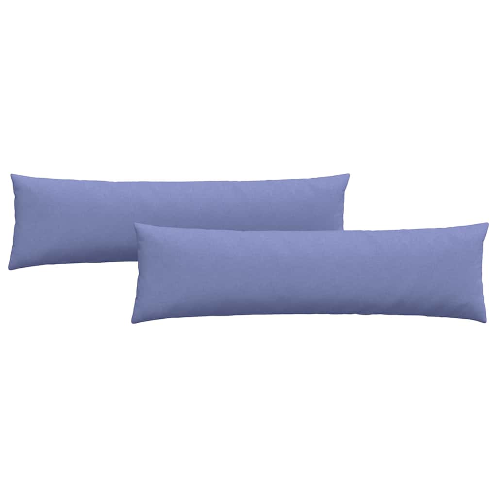 vidaXL Poduszki na sofę 2 pcs Niebieski dżins 145 x 40 cm tkanina