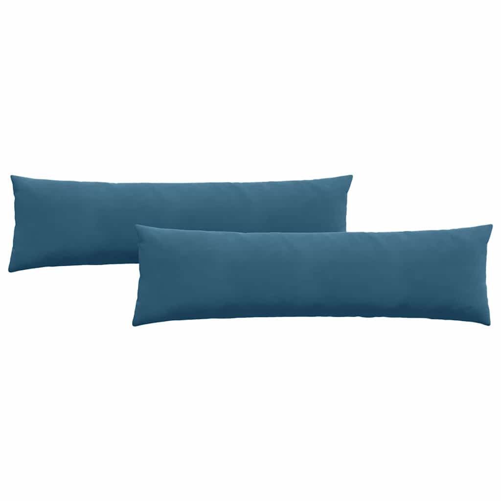 vidaXL Poduszki na sofę 2 pcs Niebieski 145 x 40 cm Tkanina sztruksowa