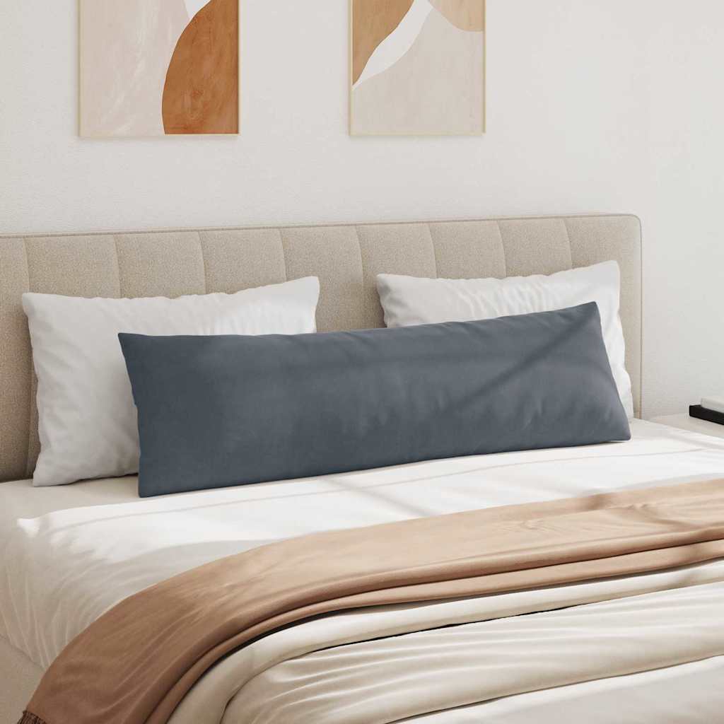 vidaXL Poduszki na sofę 2 pcs Ciemnoszary 145 x 40 cm