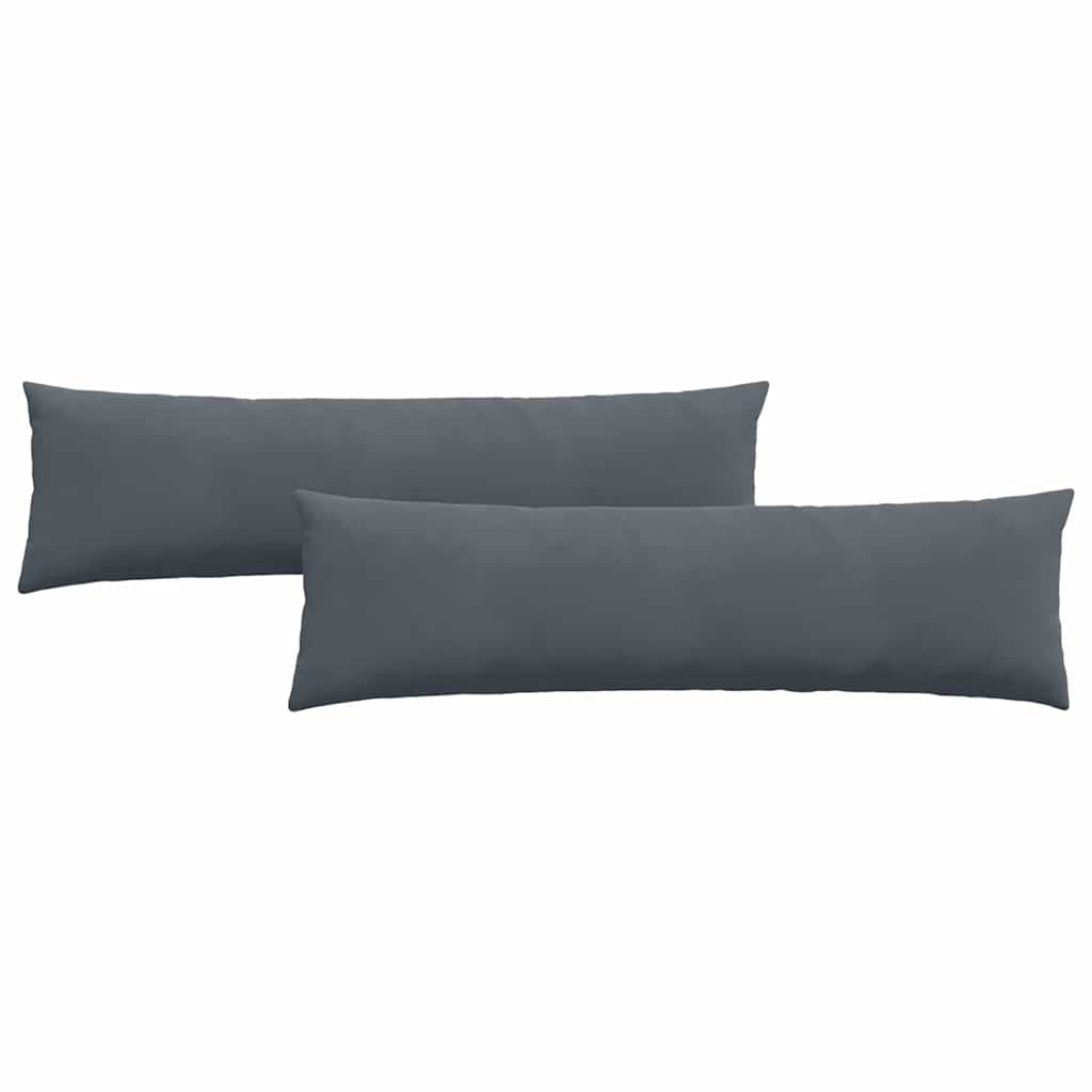 vidaXL Poduszki na sofę 2 pcs Ciemnoszary 145 x 40 cm