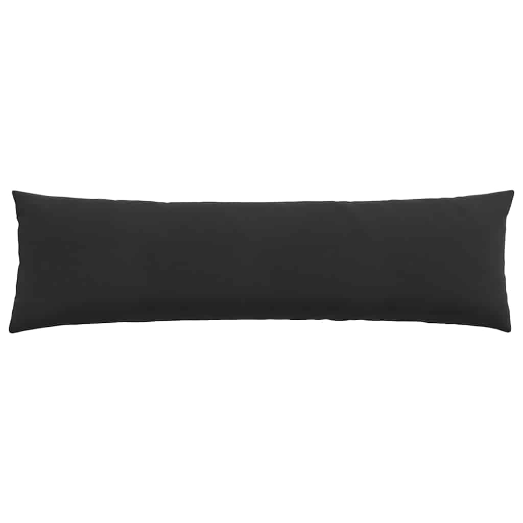 vidaXL Poduszki na sofę 2 pcs Czarny 145 x 40 cm Tkanina sztruksowa
