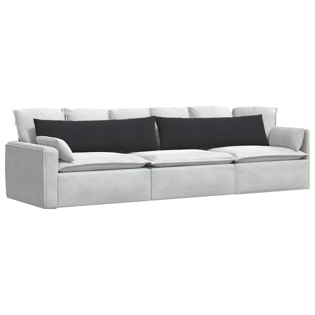vidaXL Poduszki na sofę 2 pcs Czarny 145 x 40 cm Tkanina sztruksowa
