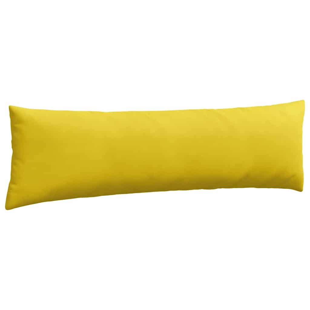 vidaXL Poduszki na sofę 2 pcs Żółty 145 x 40 cm Tkanina sztruksowa