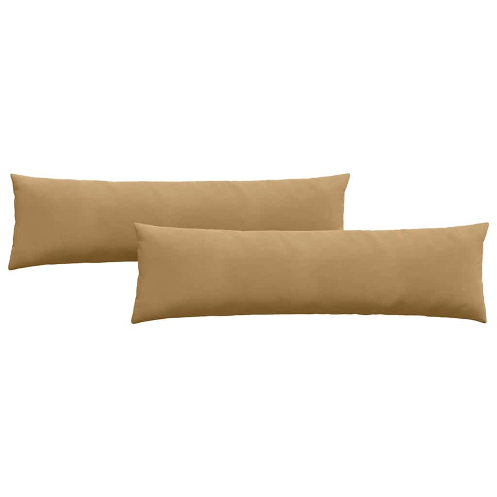vidaXL Poduszki na sofę 2 pcs Brązowy 145 x 40 cm Tkanina sztruksowa
