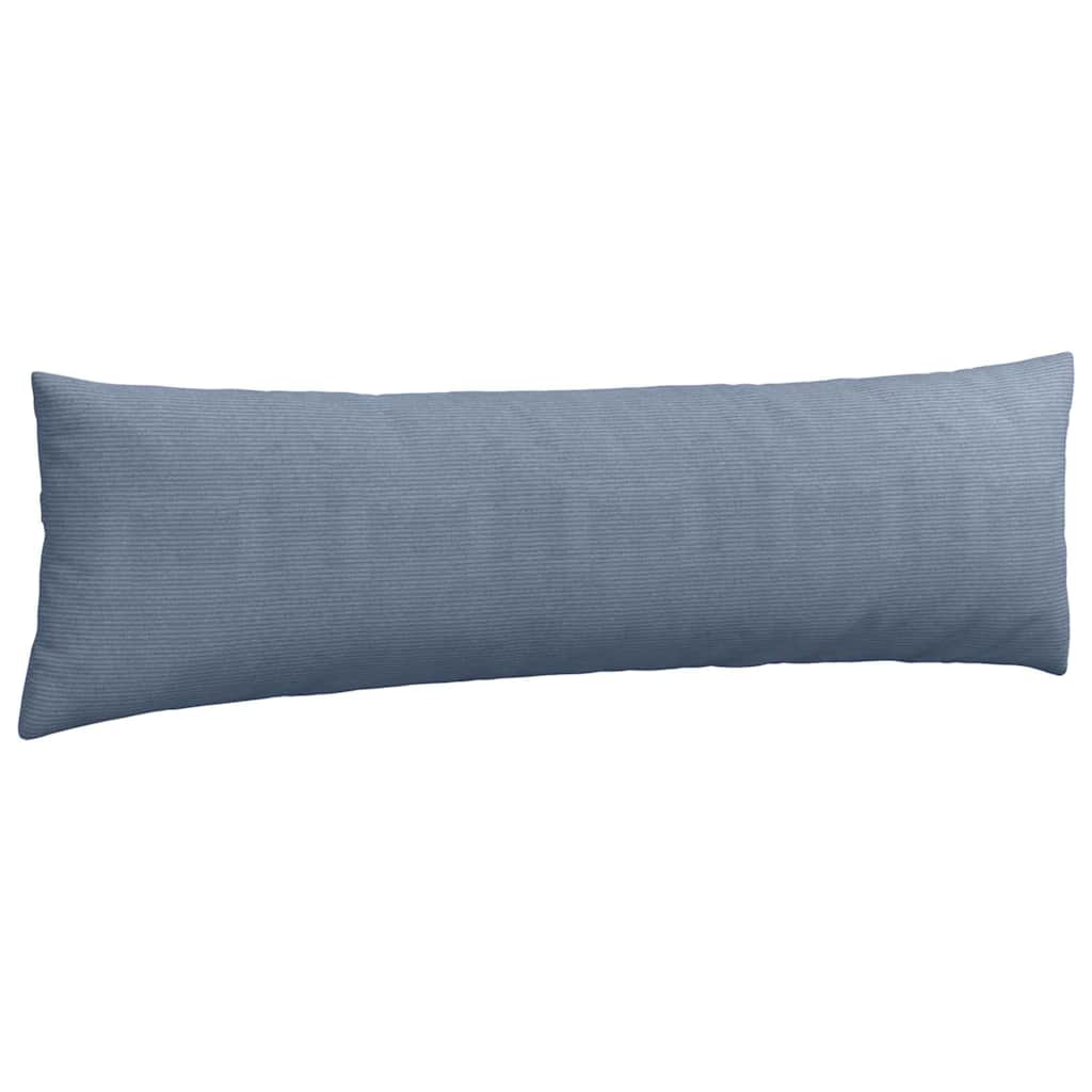 vidaXL Poduszki na sofę 2 pcs Niebieski 145 x 40 cm Tkanina sztruksowa