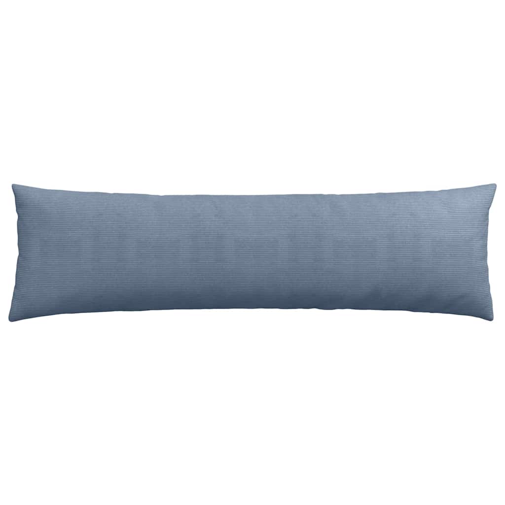 vidaXL Poduszki na sofę 2 pcs Niebieski 145 x 40 cm Tkanina sztruksowa