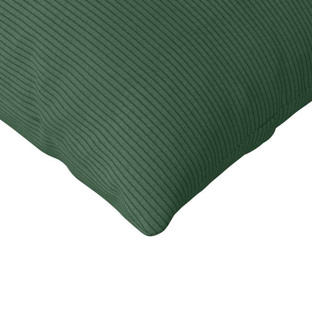 vidaXL Poduszki na sofę 2 pcs Ciemna zieleń 145 x 40 cm