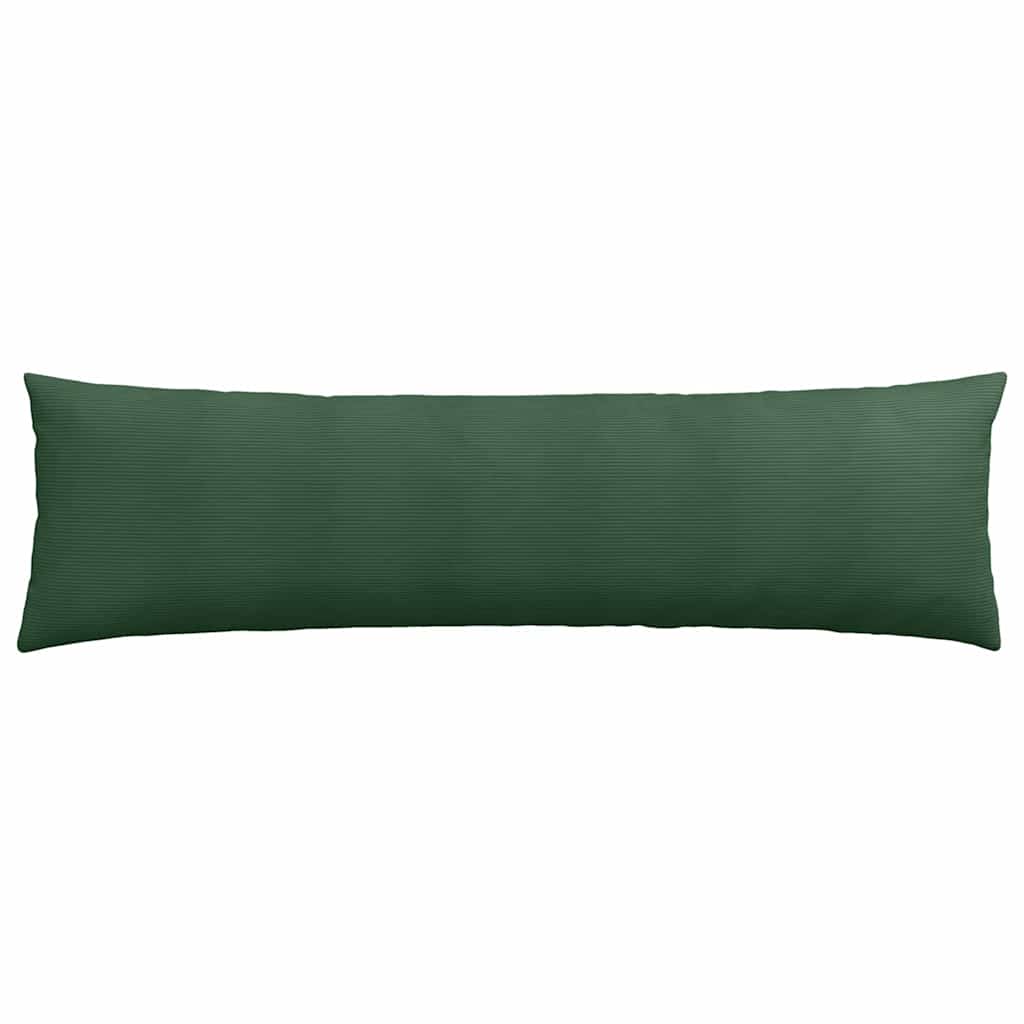 vidaXL Poduszki na sofę 2 pcs Ciemna zieleń 145 x 40 cm